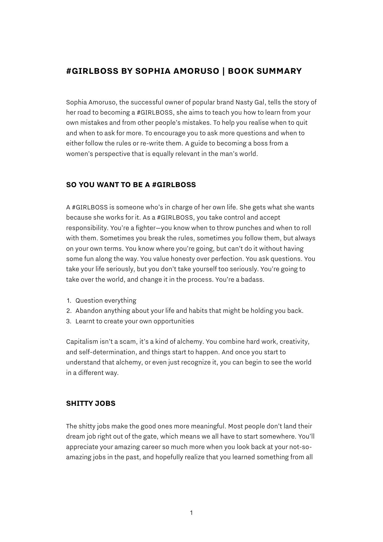 Girlboss by Sophia Amoruso - Book Summary