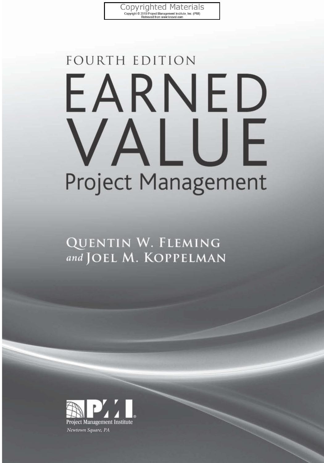 Earned Value Project Management