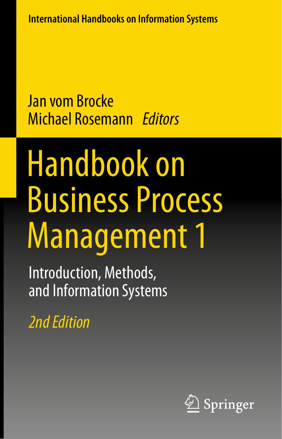 Handbook on Architectures of Information Systems