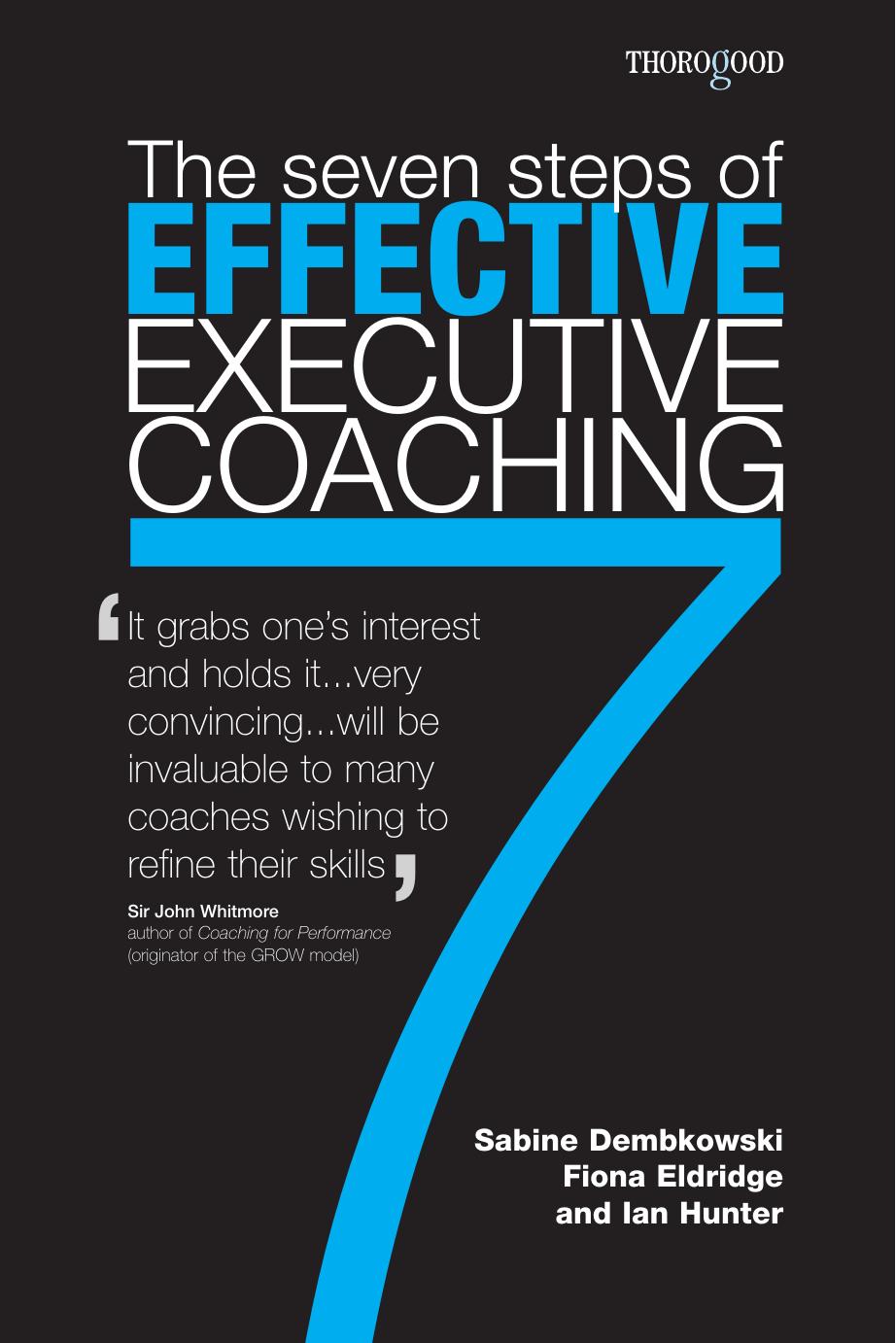 The Seven Steps of Effective Executive Coaching