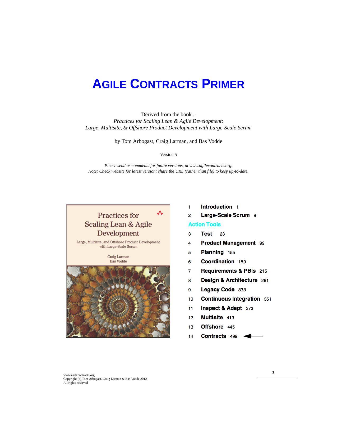 Agile Contracts Primer